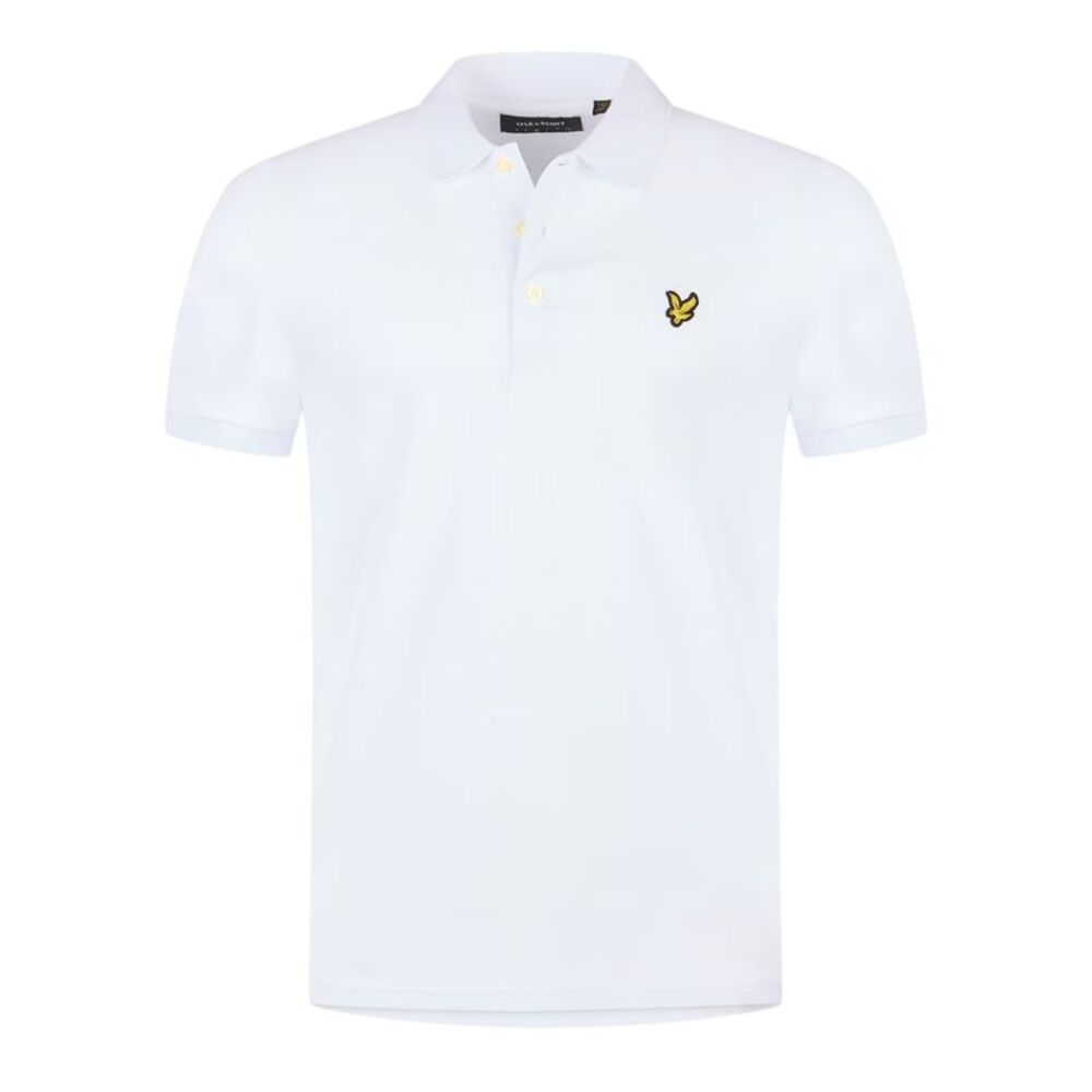 Lyle & Scott Mens Short-Sleeved Polo Shirt / White